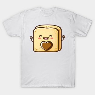 Cute happy funny kawaii toast T-Shirt